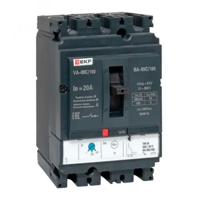 Автоматический выключатель ВА-99C (Compact NS) 100/20А 3P 36кА EKF PROxima