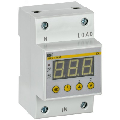 Реле напряжения РН-д однофазное 54 мм 50А