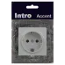 Розетка Intro Accent 6-202-01 2P+E Schuko, 16А-250В, IP20, СУ, AL/CU, белый