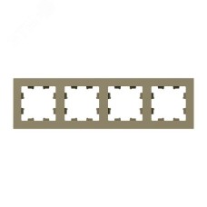 Рамка 4-местная шамп.  пластик Эпика EKF