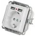 Розетка Intro Accent 6-410-01 P+E Schuko со шторками, 16А-250В + 2хUSB, IP20, СУ, белый
