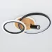 Светильник потолочный светодиодный ЭРА Модерн Rondo CLL-1-85-RC BK с ДУ 85W 3000-6500К черный/дерево