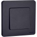 Выключатель 1-клавишный проходной 10АХ безвинтовое крепление антрацит INSPIRIA