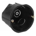 Коробка установочная ЭРА KUT-68-40-black черная 68х40мм для твердых стен саморезы IP20