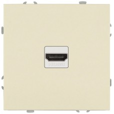 Розетка скрытого монтажа в рамку HDMI IP20 слоновая кость 15-3114-02 Galaxy