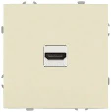 Розетка скрытого монтажа в рамку HDMI IP20 слоновая кость 15-3114-02 Galaxy
