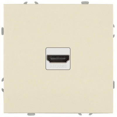 Розетка скрытого монтажа в рамку HDMI IP20 слоновая кость 15-3114-02 Galaxy