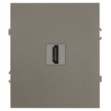 Розетка скрытого монтажа в рамку HDMI титан 16-3114-07 Arktik