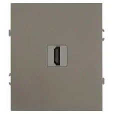 Розетка скрытого монтажа в рамку HDMI титан 16-3114-07 Arktik