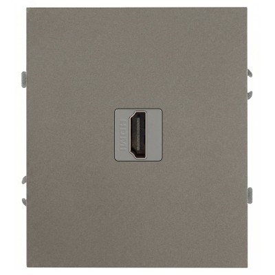 Розетка скрытого монтажа в рамку HDMI титан 16-3114-07 Arktik