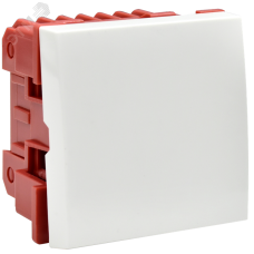 ВК4-21-00-П Выключатель проходной (переключатель) одноклавишный (на 2 модуля) ПРАЙМЕР белый IEK