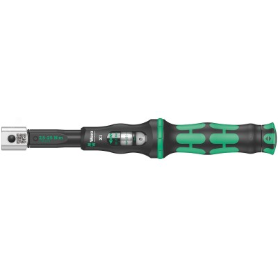 Ключ динамометрический для сменных насадок гнездо 9x12 мм 25-25 Нм погрешность ± 4% 283 мм. Click-Torque X 1