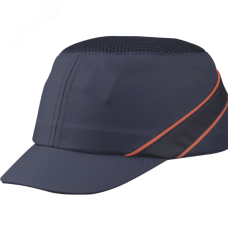Каскетка-бейсболка защитная AIRCOLTAN, цвет темно-синий/оранжевый, козырек 7см