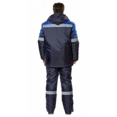 Костюм мужской Фрейм утепленный, цв. т.синий-василек, п/к, р. 112-116/182-188