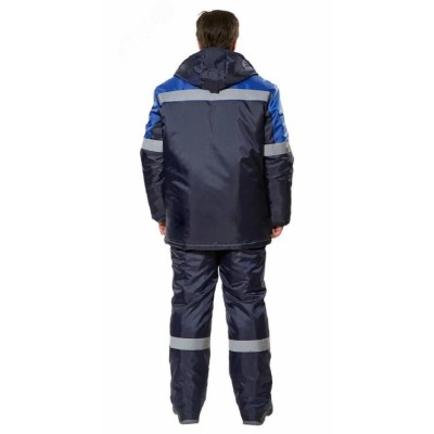 Костюм мужской Фрейм утепленный, цв. т.синий-василек, п/к, р. 112-116/182-188