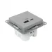 Механизм розетки USB-A+С, алюминий Эпика EKF