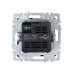 BRITE Розетка USB A+C 18Вт РЮ11-1-БрА алюминий