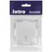 Выключатель Intro Accent 6-102-03 с подсветкой, 10А-250В, IP20, СУ, AL/CU, алюминий