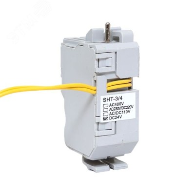 Расцепитель независимый AV POWER-3/4 SHT DC24В слева