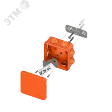 Коробка огнестойкая E45 85х85х40мм с клеммниками 6 полюсов 0,5-6мм2 IP55 HF EKF