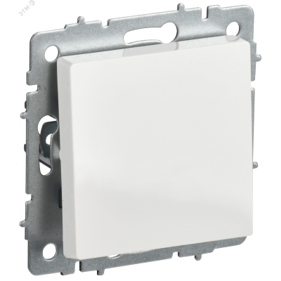 BRITE Выключатель 1-клавишный проходной 10А ВС10-1-6-БрБ белый