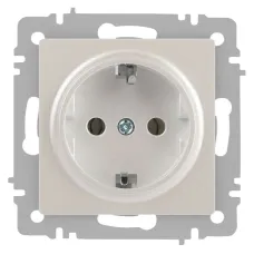 Розетка Intro Accent 6-202-06 2P+E Schuko, 16А-250В, IP20, СУ, перламутр
