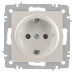 Розетка Intro Accent 6-202-06 2P+E Schuko, 16А-250В, IP20, СУ, перламутр Розетка Intro Accent 6-202-06 2P+E Schuko, 16А-250В, IP20, СУ, перламутр