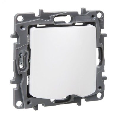 Вывод кабеля с зажимом для кабеля белый ETIKA