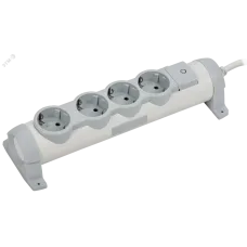 COMFORT Удлинитель У04К 4 места 2P+PE 3м 3х1,5мм2 16А белый IEK