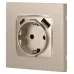 Розетка ЭРА Серия 12 12-4108-04 2P+E 16A-250В со шторками с USB type-A+C 5В-3А шампань