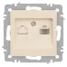 Розетка Intro Accent 6-303-02 информационная RJ45, IP20, СУ, слоновая кость