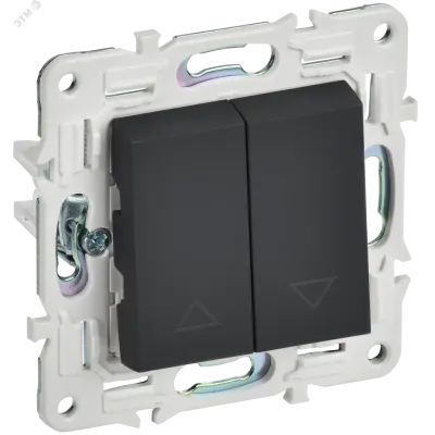 SKANDY Выключатель жалюзи 10А SK-V12G графит IEK