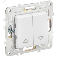 SKANDY Выключатель жалюзи 10А SK-V12W арктический белый IEK