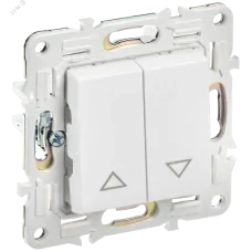 SKANDY Выключатель жалюзи 10А SK-V12W арктический белый IEK