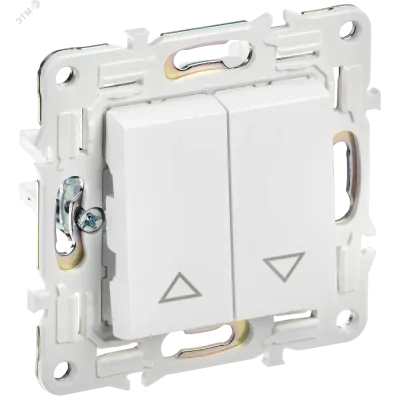 SKANDY Выключатель жалюзи 10А SK-V12W арктический белый IEK