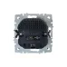 BRITE Розетка с заземлением с защитными шторками 16А с USB A+A 2,1А РЮш10-1-БрЖ жемчуг