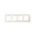 BRITE Рамка 4 поста РУ-4-2-Бр стекло дым. RE IEK