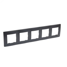 Рамка 5-местная антрацит ETIKA