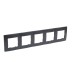 Рамка 5-местная антрацит ETIKA