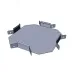 Ответвитель крестообразный 50х100 мм (плоский)