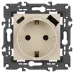 Розетка ЭРА Elegance 14-4108-02 2P+E 16A-250В со шторками с USB type-A+C 5В-3А слоновая кость