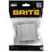 BRITE Выключатель 3-клавишный 10А ВС10-3-0-БрГН металл хром/никель IEK