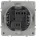 Переключатель 10АХ-250В IP20 белый матовый 15-1103-08 Galaxy