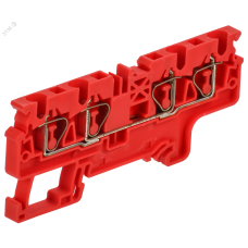 ARMAFIX Клемма пружинная CX4-4 четырехконтактная красная IEK