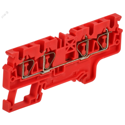 ARMAFIX Клемма пружинная CX4-4 четырехконтактная красная IEK