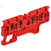 ARMAFIX Клемма пружинная CX4-4 четырехконтактная красная IEK