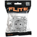 FLITE Розетка с заземлением с защитными шторками безвинтовое крепление 16А РСш11-1-ФлА алюминий IEK