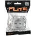 FLITE Розетка с заземлением с защитными шторками безвинтовое крепление 16А РСш11-1-ФлА алюминий IEK
