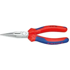 Длинногубцы с режущими кромками полукруглые прямые губки резка - проволока средней твердости 25мм твердая проволока 16мм L=140мм двухкомпонен