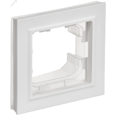 BRITE Рамка 1-местная IP44 РУ-1-БрАБ-44 арктический белый IEK